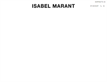 Tablet Screenshot of isabelmarant.com